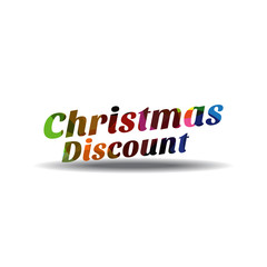 Christmas Discount Colorful Vector Icon Design