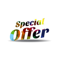 Special Offer Colorful Vector Icon Design