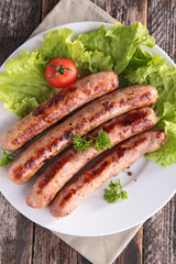 grilled sausage