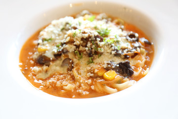 spaghetti beef stew