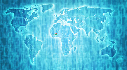 burkina faso territory on world map