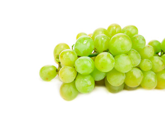 Bunch of white grapes.