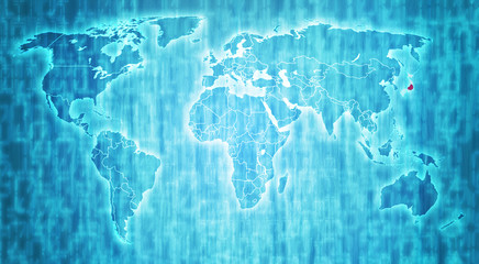 japan territory on world map