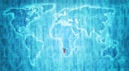 namibia territory on world map