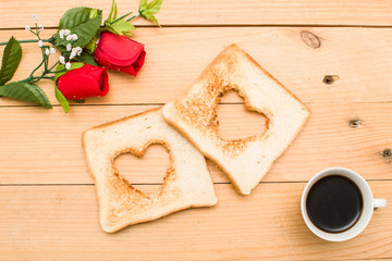 Romantic breakfast