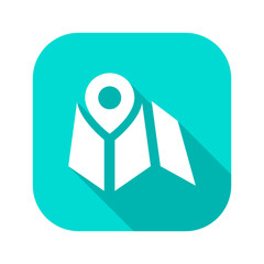 Flat Long Shadow Icon