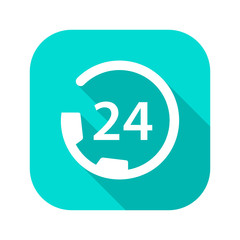 Flat Long Shadow Icon