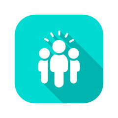 Flat Long Shadow Icon