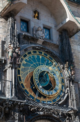 Fototapeta na wymiar Prague astronomical clock closeup