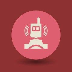 Fototapeta premium Photography transmitter symbol, vector