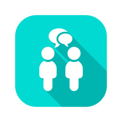 Flat Long Shadow Icon