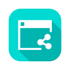 Flat Long Shadow Icon