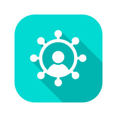 Flat Long Shadow Icon