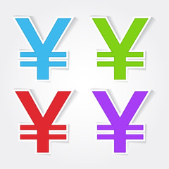 Obraz premium Japanese Yen Sign Vector Icon Design