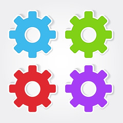 Gear Colorful Vector Icon Design
