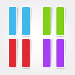 Pause Colorful Vector Icon Design