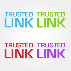 Trusted Link Colorful Vector Icon Design