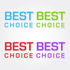 Best Choice Colorful Vector Icon Design