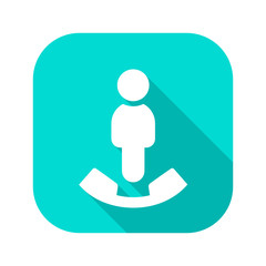 Flat Long Shadow Icon