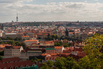 Fototapeta na wymiar Prague view from Castle Hill