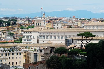 Rome aerial view from Vittorio Emanuele monument