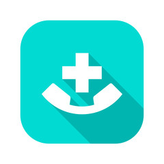 Flat Long Shadow Icon