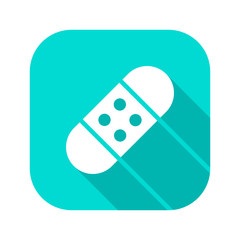 Flat Long Shadow Icon