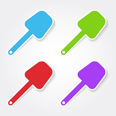 Shoval Colorful Vector Icon Design