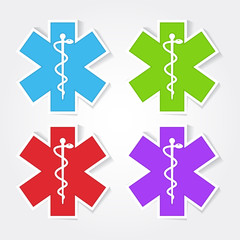 Health Emergency Sign Vector Icon Design