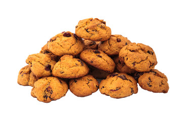 heap of isolated homemade cookies