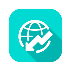 Flat Long Shadow Icon