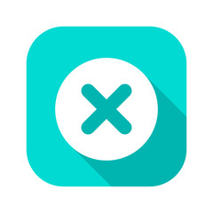 Fototapeta premium Flat Long Shadow Icon