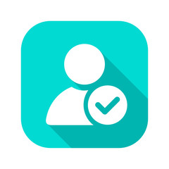 Flat Long Shadow Icon