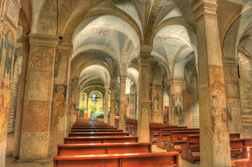 Italian church interior.