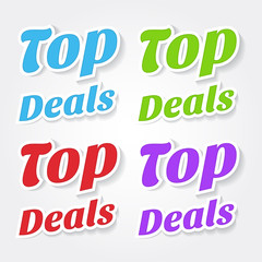 Top Deals Colorful Vector Icon Design