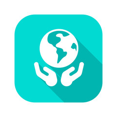 Flat Long Shadow Icon