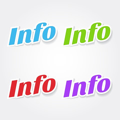 Info Colorful Vector Icon Design