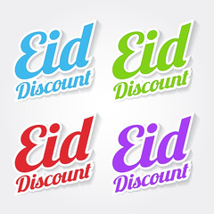 Eid Discount Colorful Vector Icon Design