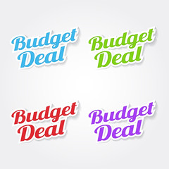 Budget Deal Colorful Vector Icon Design