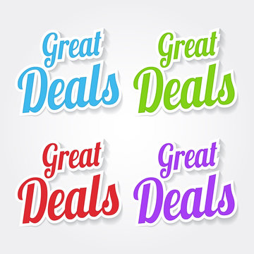 Great Deals Icon Design Stock Vector by ©rizwanali3d 63384255