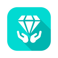 Flat Long Shadow Icon