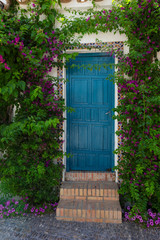 door to garden