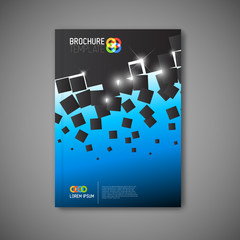 Modern Vector abstract brochure report design template
