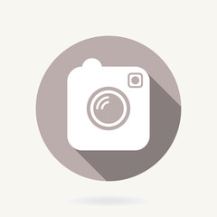 Camera  Icon With Flat Design
