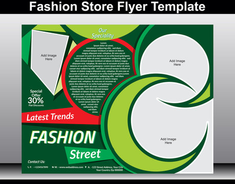 fashion store flyer template