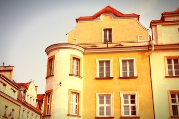 Fototapeta na wymiar Opole, Poland. Cross processed color tone.