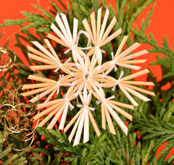 Strohstern Detail