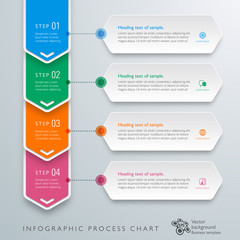 Infographics Vector Background Workflow