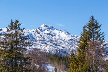 View of the resort Hemsedal village.