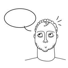 Simple sketch, good guy thought